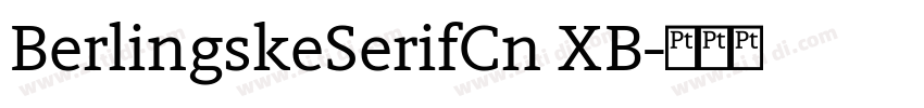 BerlingskeSerifCn XB字体转换